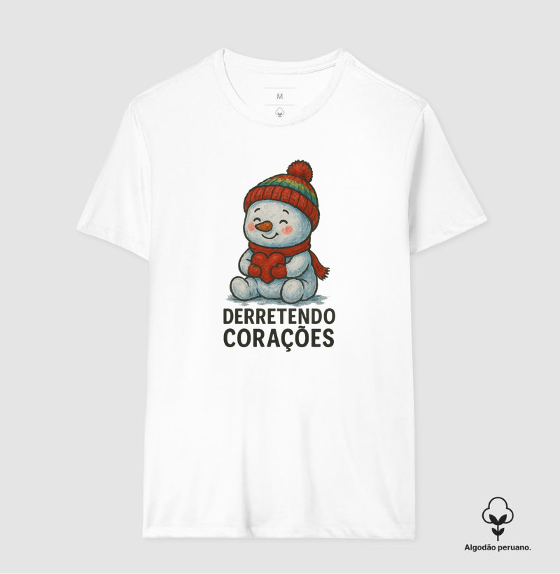 Camiseta Algodão Peruano - Derretendo Corações