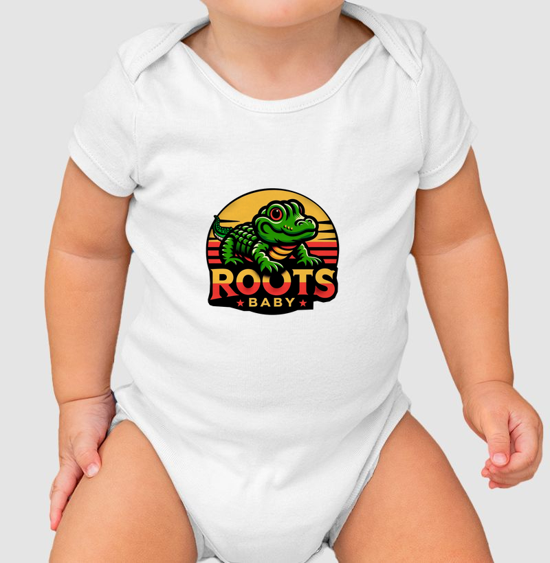 Body Infantil Jacaré Baby Roots