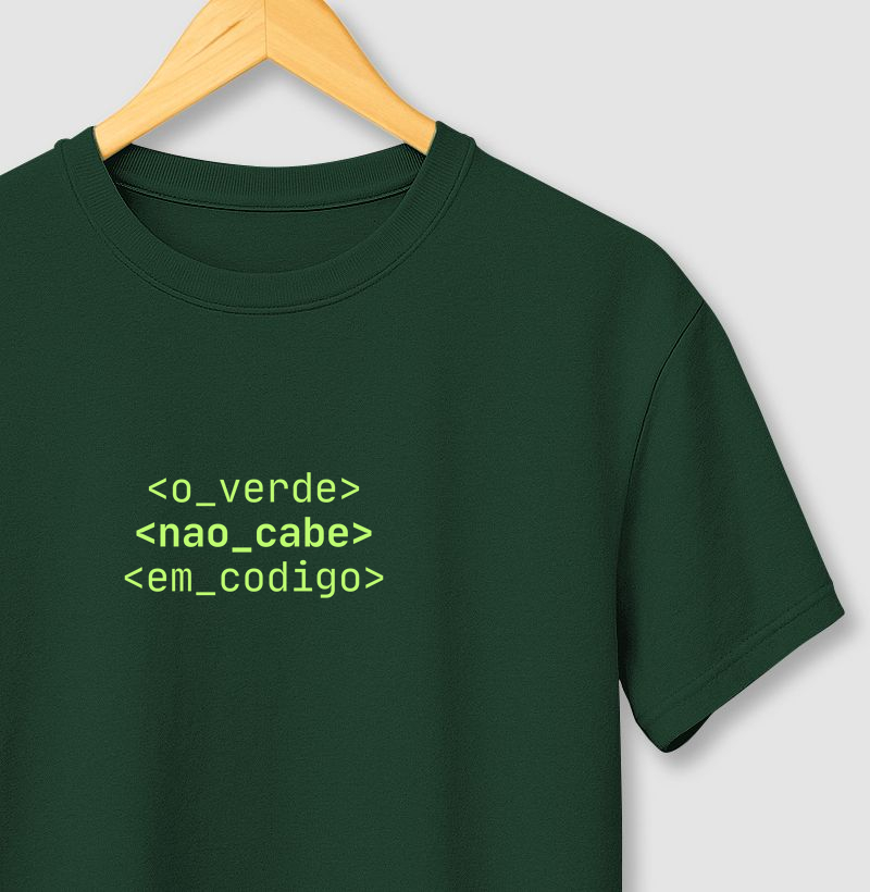 Verde não cabe em código
