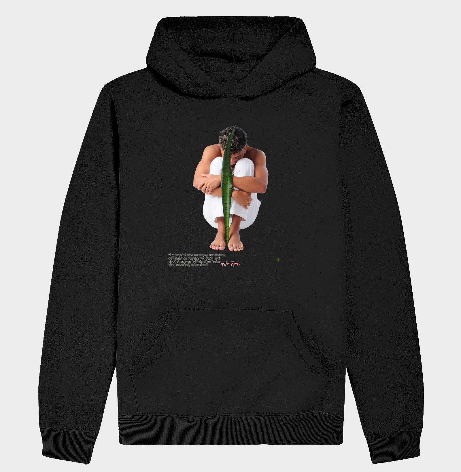 Hoodie Moletom - COLAB - Ogum - Proteção - by Jove Fagundes