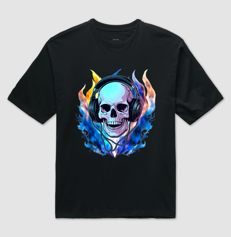 Blue skull
