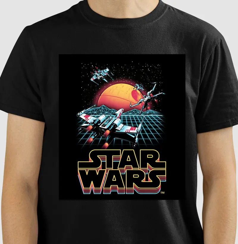🚀 Camiseta Star Wars – Retro Space Battle