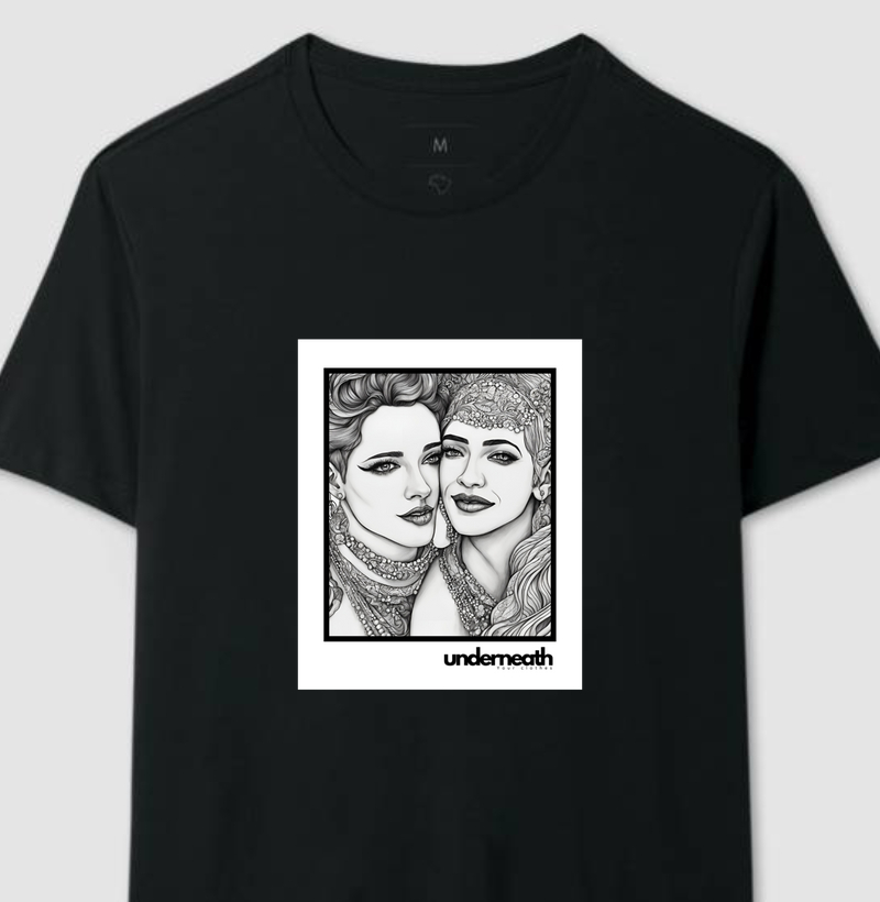 camiseta just love p&b ( produto com qualidade RESERVA INK )
