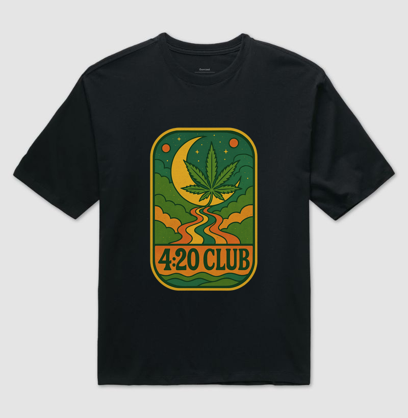 Camiseta oversized - 4:20 Club River