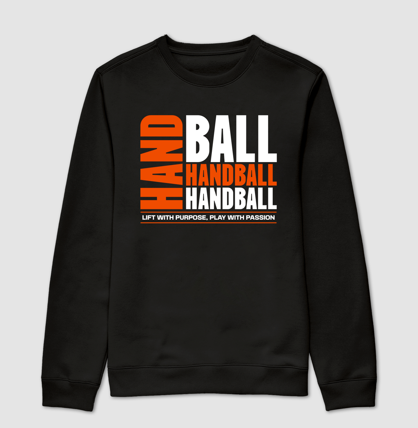 Suéter Moletom de Handebol - Orange HANDBALL White