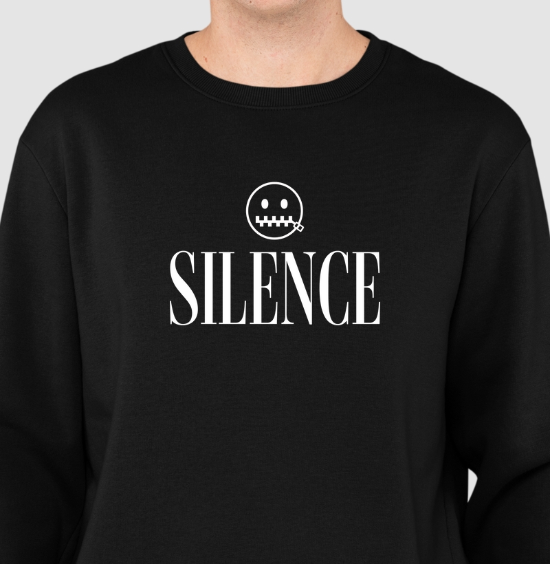 Silence: Moletom Slim - O Minimalismo que Fala por Si Mesmo
