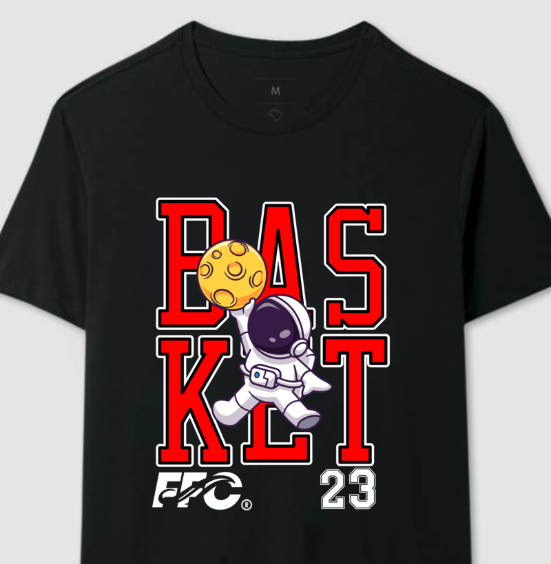 camiseta ffc basquete astronauta gold
