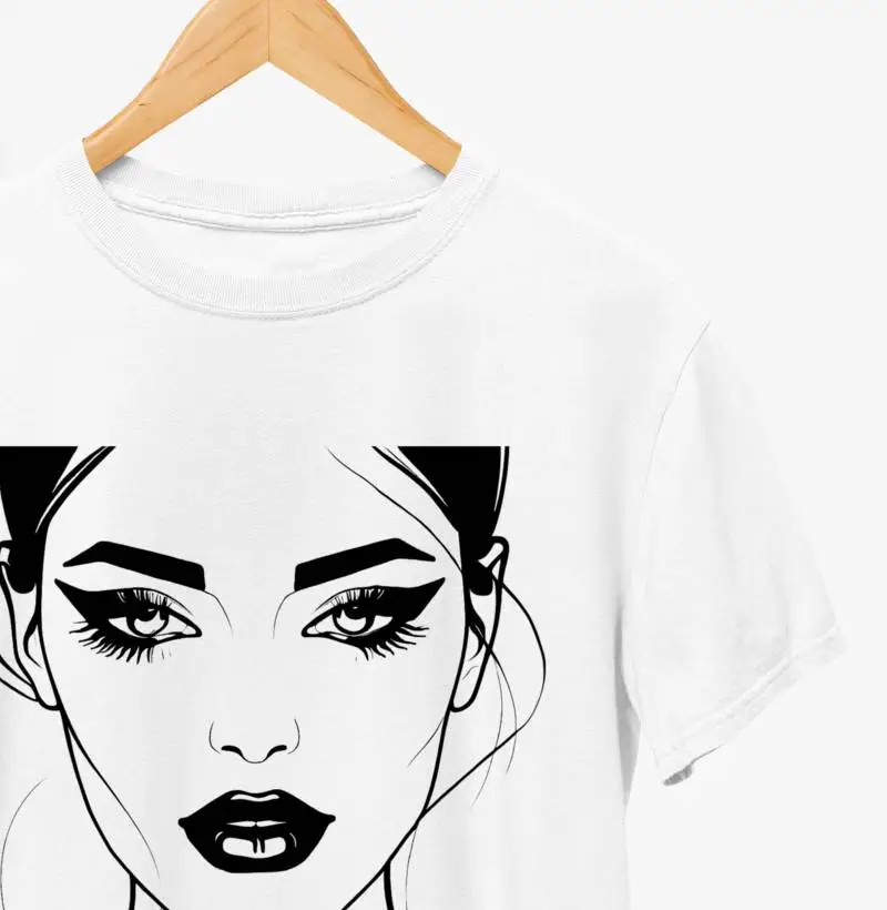Camiseta Reserva Ink - Desenho Minimalista Rostos de Mulher