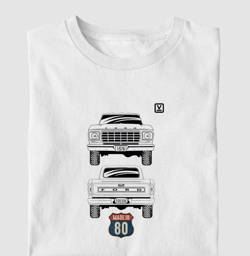 Camiseta Coleção Camionetes Agro 4x4 - Made in 80's