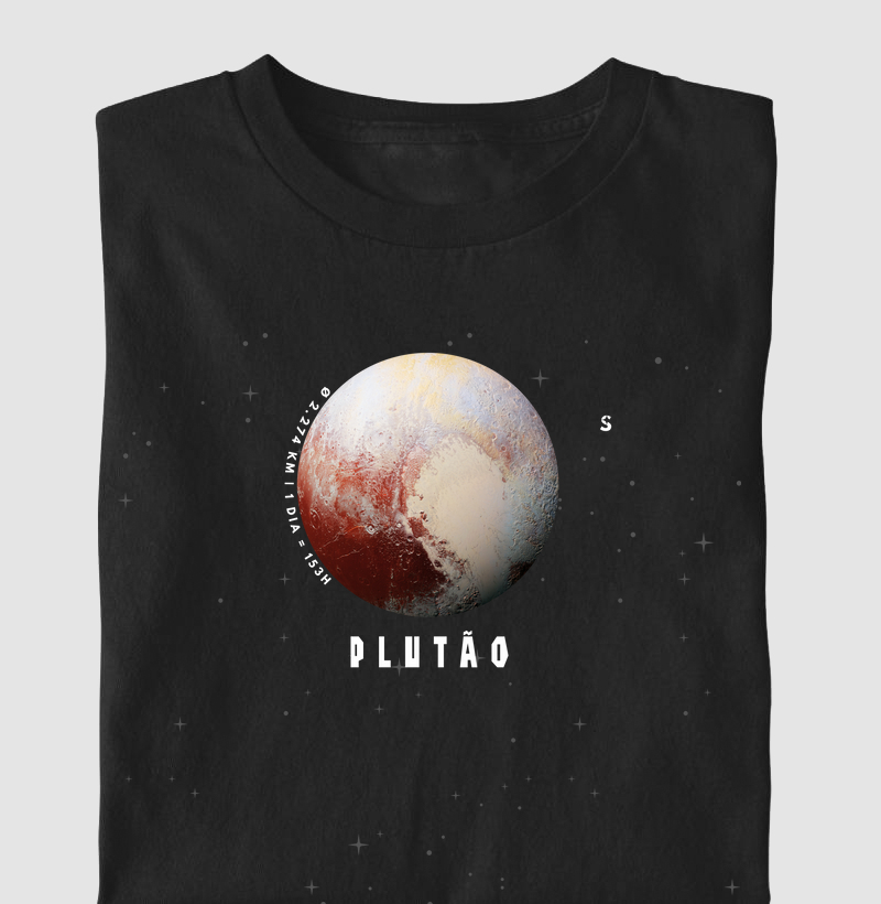 Plutão, o Guardião dos Segredos. Camiseta Supernova Estampada 