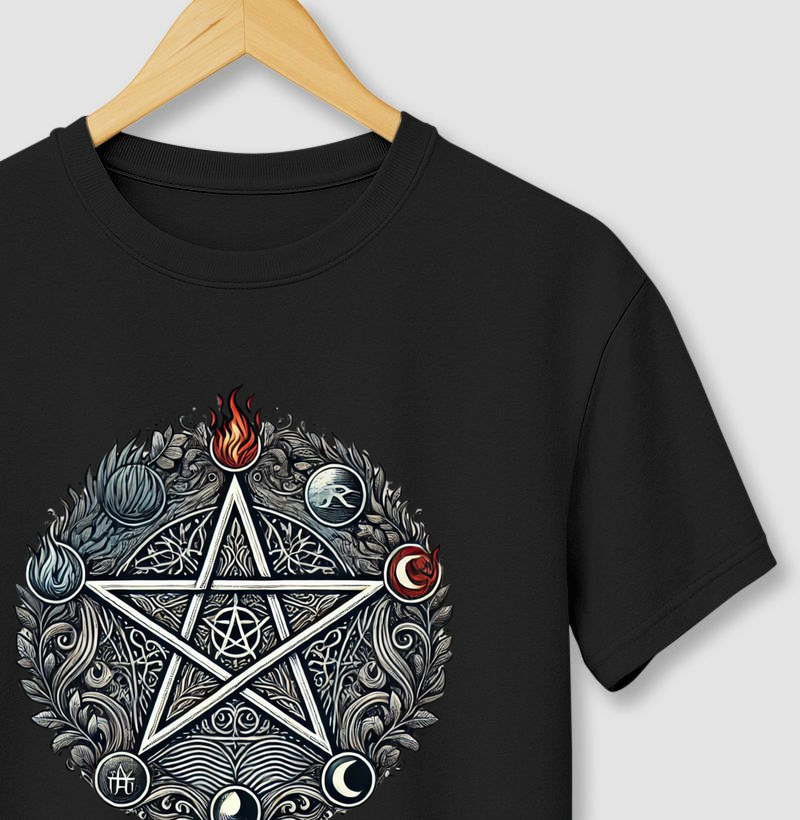 Pentagrama com os 5 Elementos