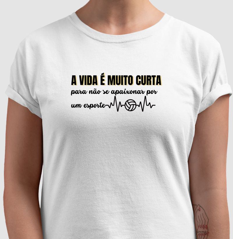 A vida é muito curta pra não se apaixonar pelo vôlei