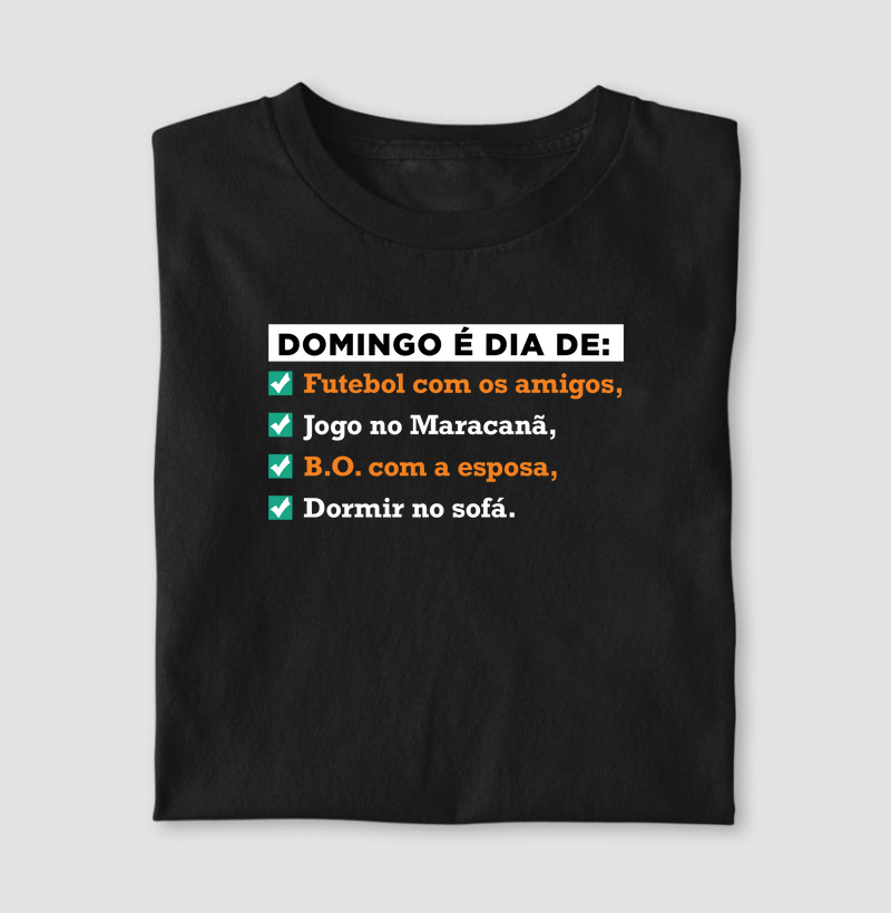 Camisa - Domingo é dia de...