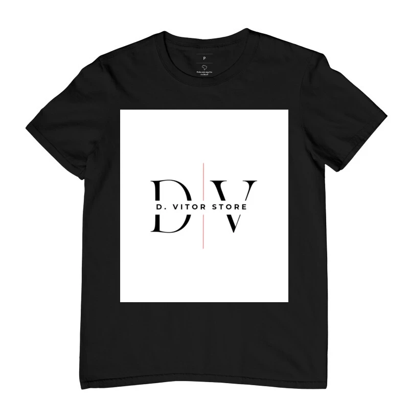 Camiseta T-shirt D. VITOR STORE - Logo Branca