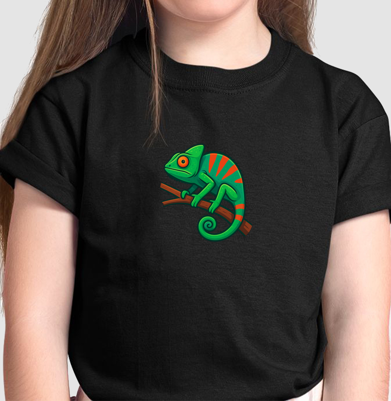 Camiseta Infantil Camaleão
