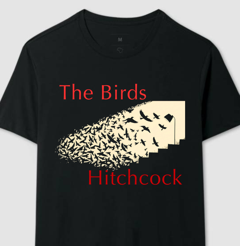 The Birds – Hitchcock Minimalista Vintage