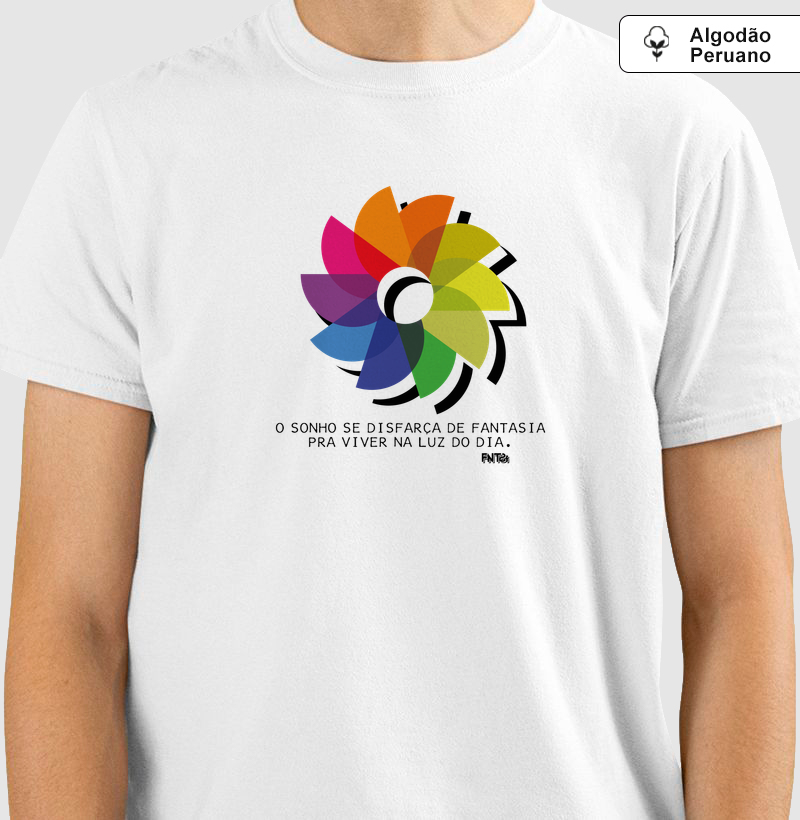 T-SHIRT "DIA" / FLOR DO SOL (ALGODÃO PERUANO)