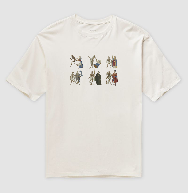 Camiseta Encontro com a Morte, França século XV