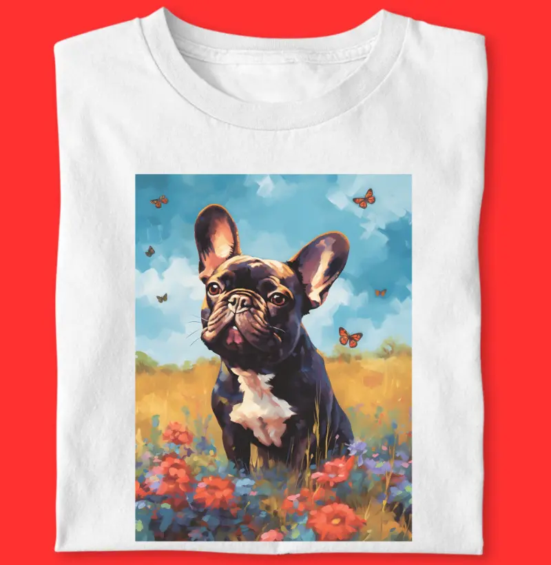 Camiseta Bulldog Frances "Borboleta II"