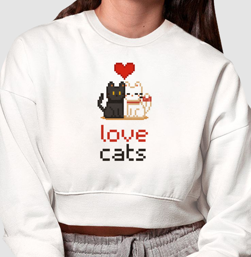 Pixel love cats