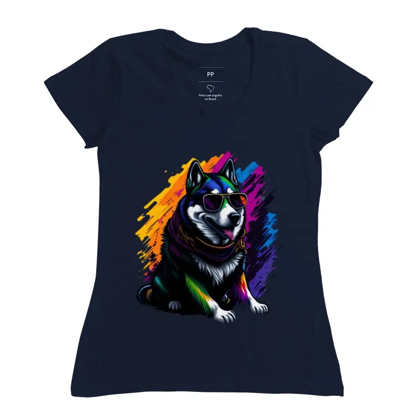 Camiseta Feminine Rainbow Power
