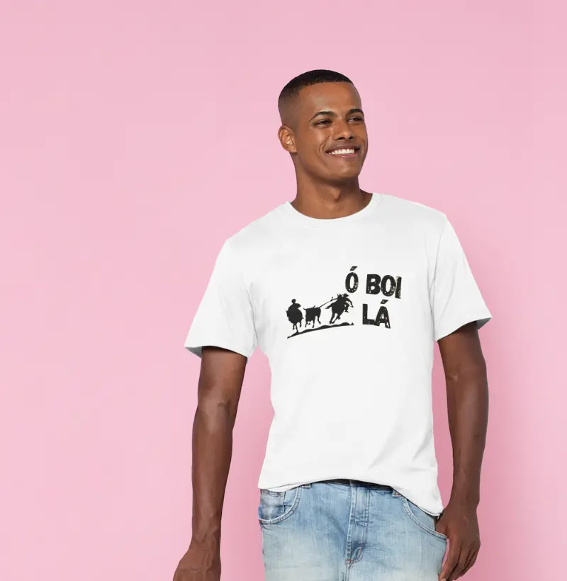  Camisa Ó boi lá inspirada na vaquejada
