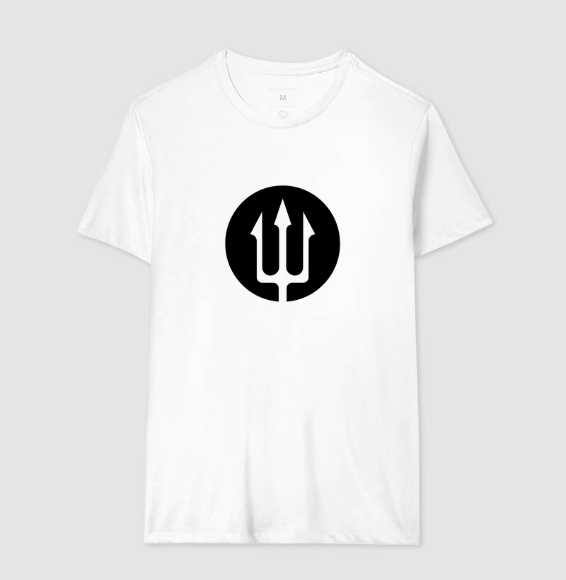 Camiseta Tridente Preto – Minimalismo com atitude