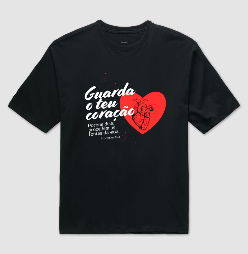 Oversized Guarda o teu coração 