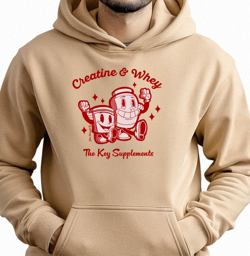 Hoodie moletom Creatine e Whey