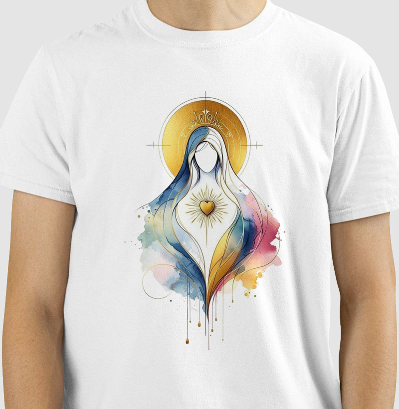 Camiseta Maria aquarela