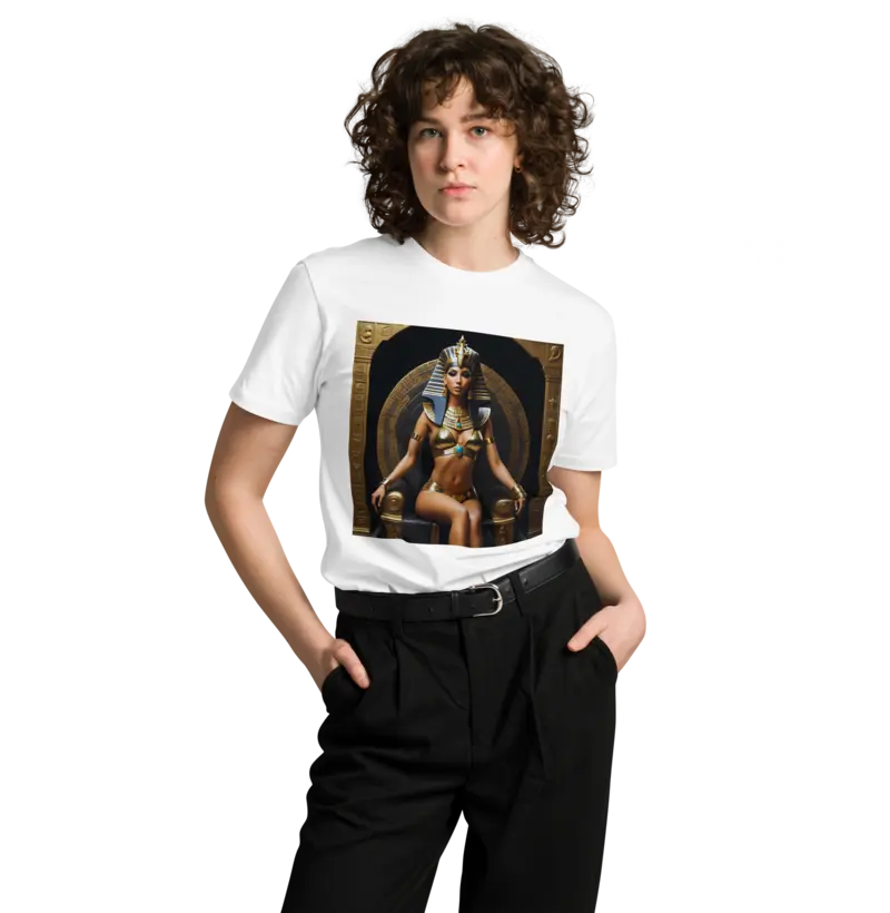 Camiseta Rainha Cleópatra: Majestade e Poder!