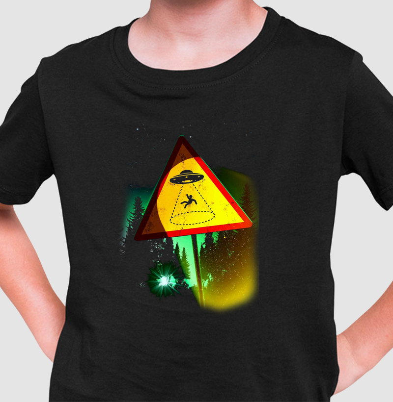 Camiseta Infanil - Risco de Abdução