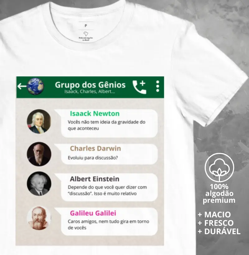 Camiseta Grupo dos Gênios