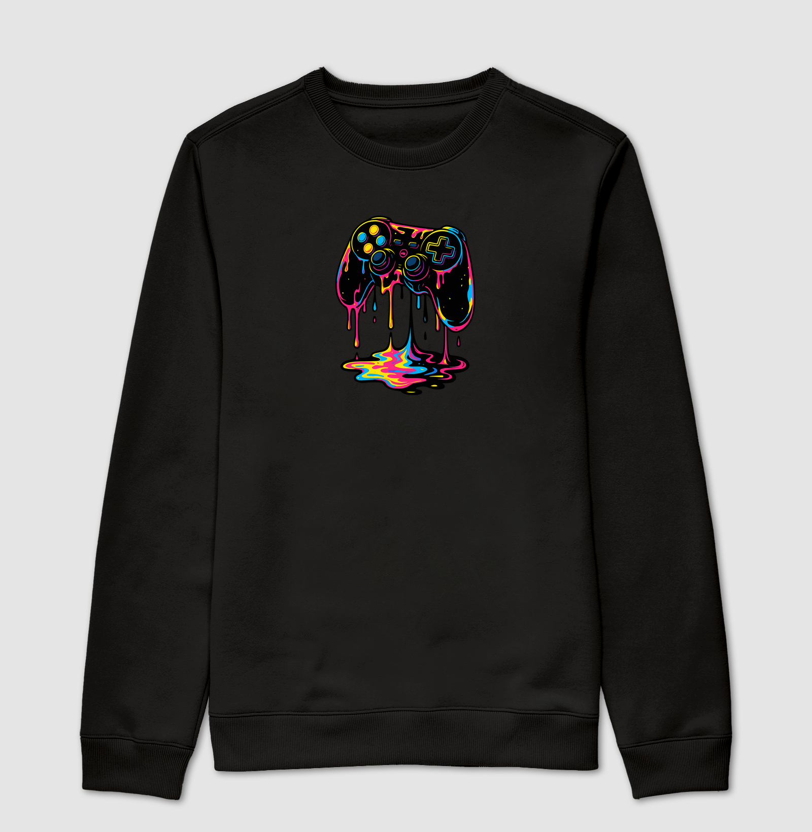 Camiseta Gamer Neon – Controle Derretido, Estética Psicodélica e Drip Insano | ManaMoney