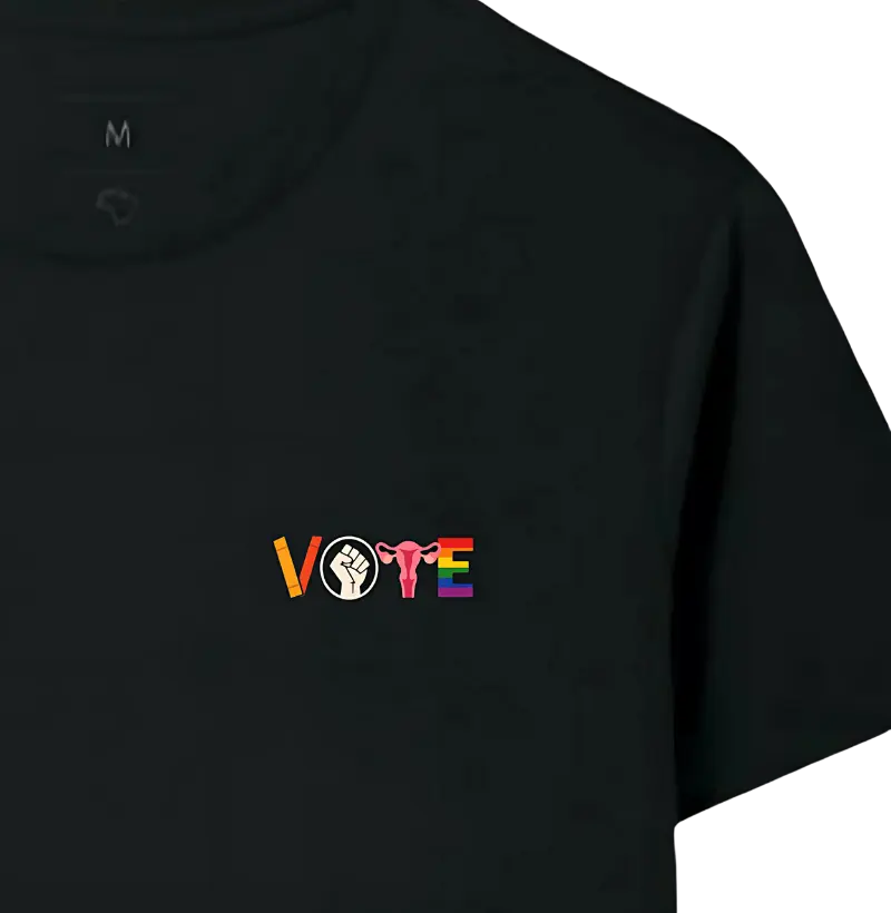 Camiseta Vote – Diversidade, Igualdade e Direitos Pocket