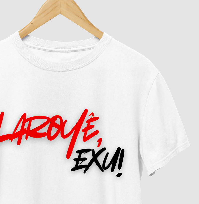 Exu - Saudação - Camiseta Branca