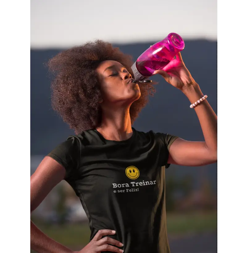 Camiseta Bora Treinar e Ser Feliz!