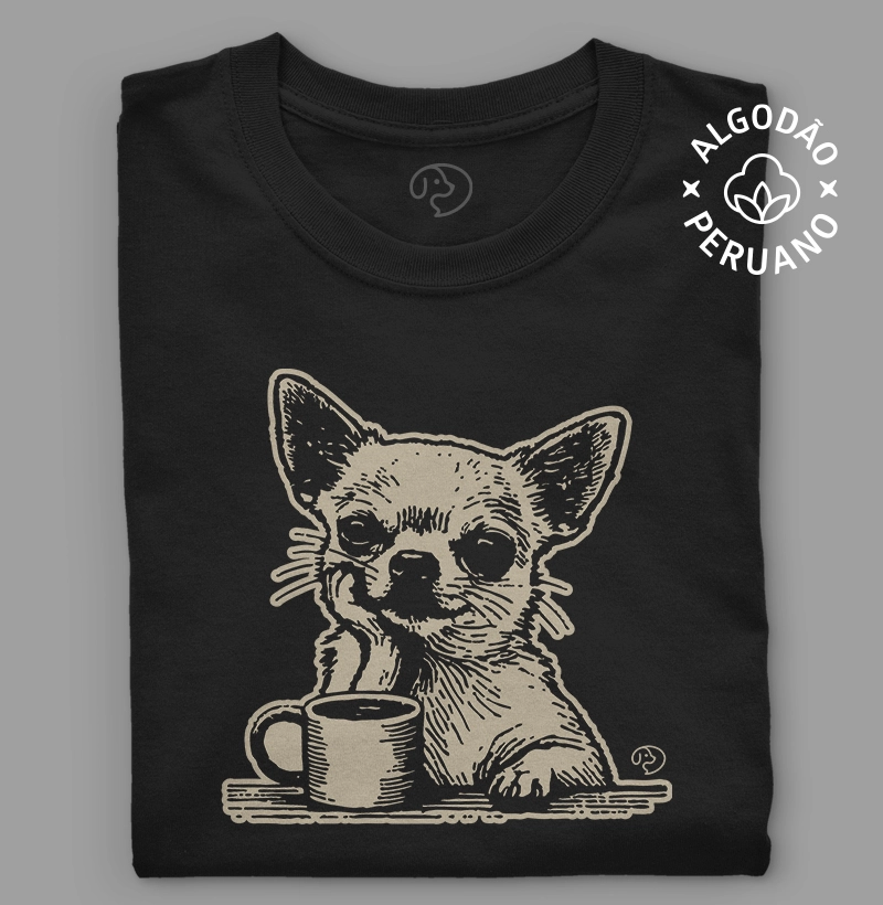 Chihuahua com Café