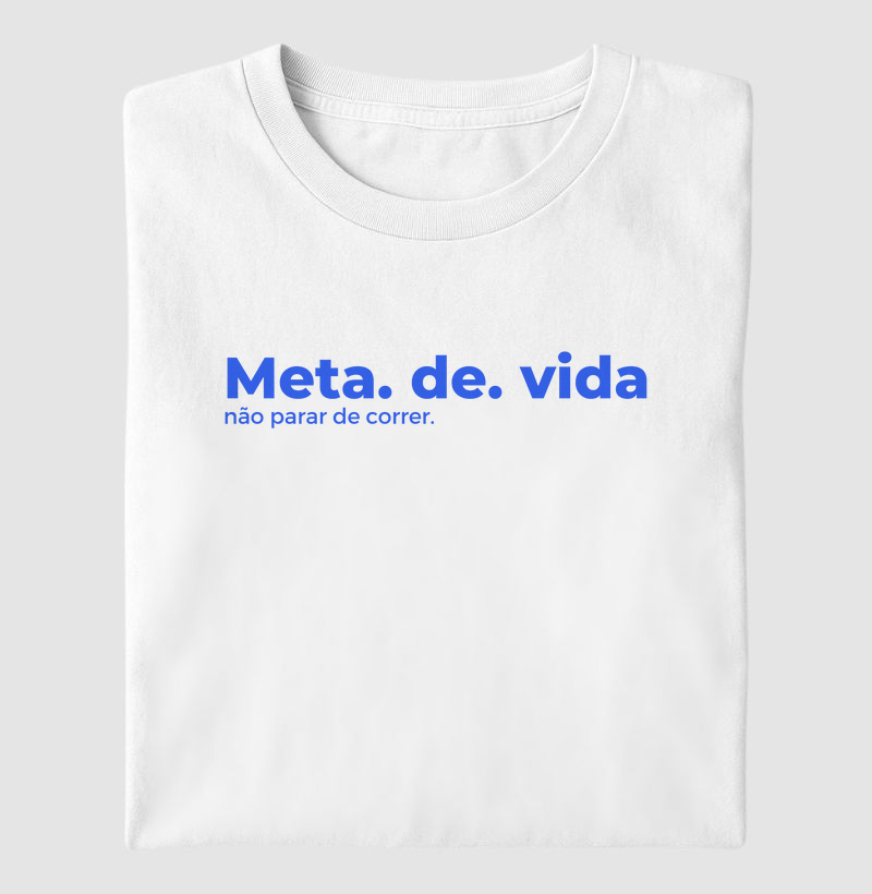 Camiseta Não parar de correr