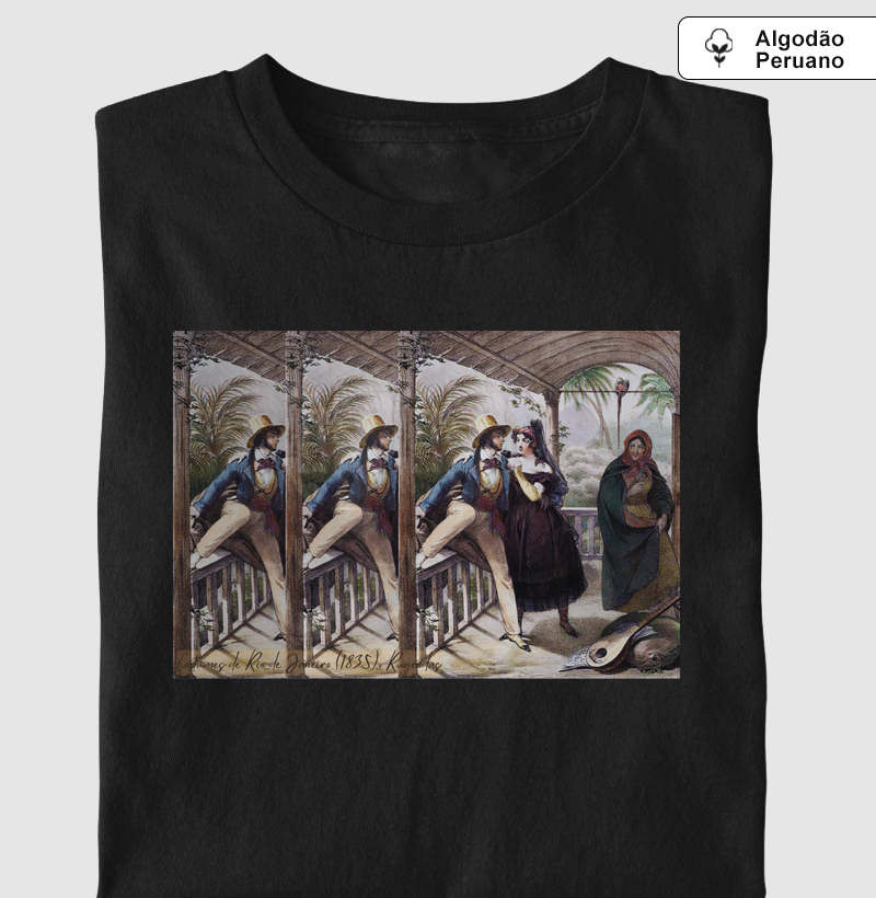 Camiseta Algodão Peruano Costumes do Rio Antigo