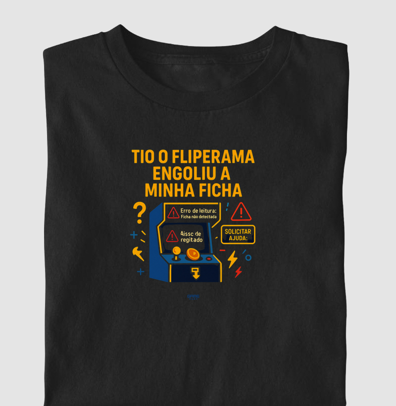 FliPhrase Tio o Fliperama Engoliu a Minha Ficha