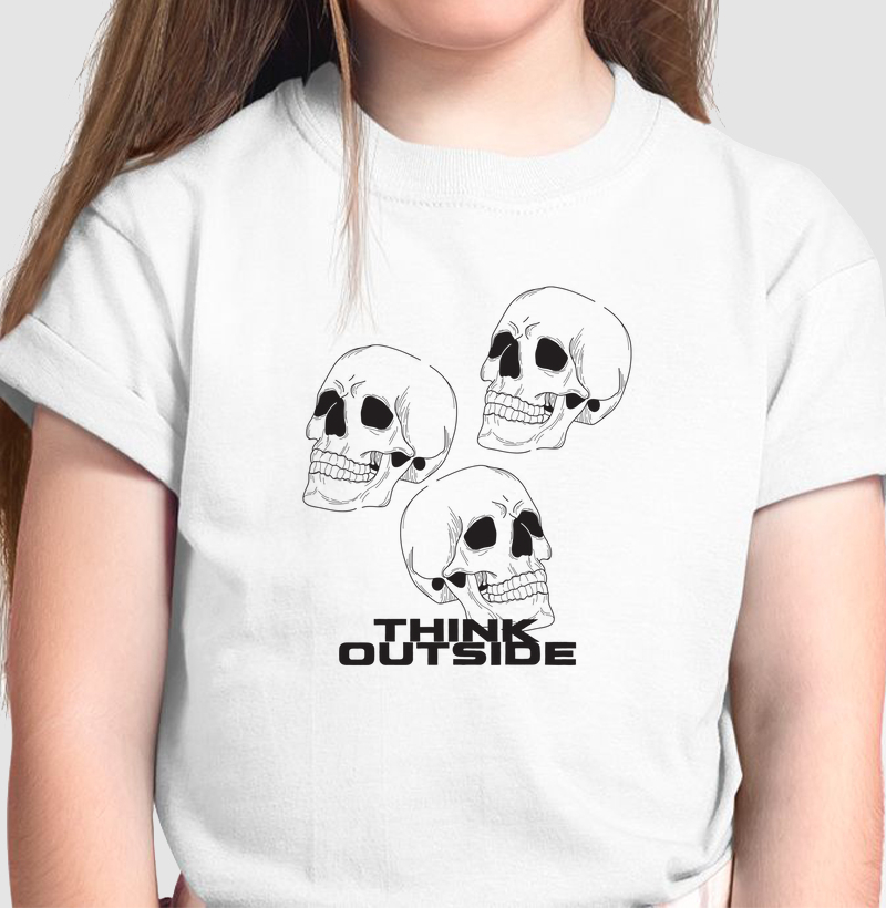 Camiseta Infantil 3 Caveiras
