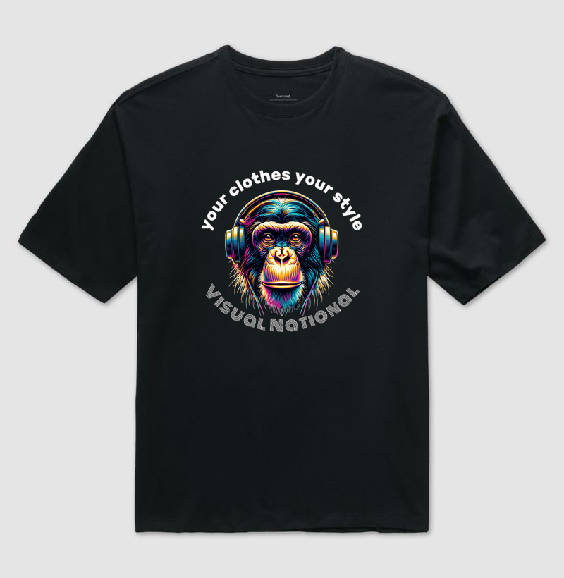 Camiseta Oversized Monkey Vibes VN