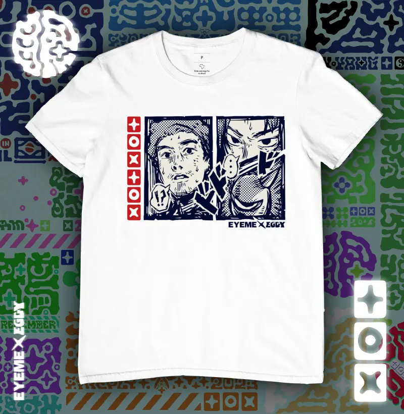 CAMISETA MANGÁ-01 EYEME X EGGY COLLAB