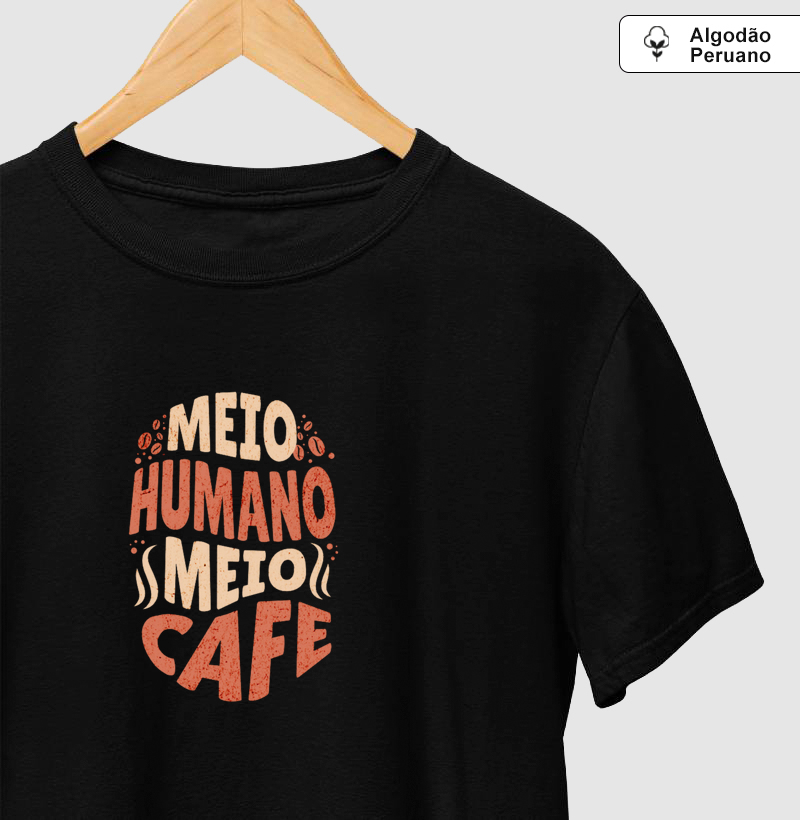 Meio humano meio café
