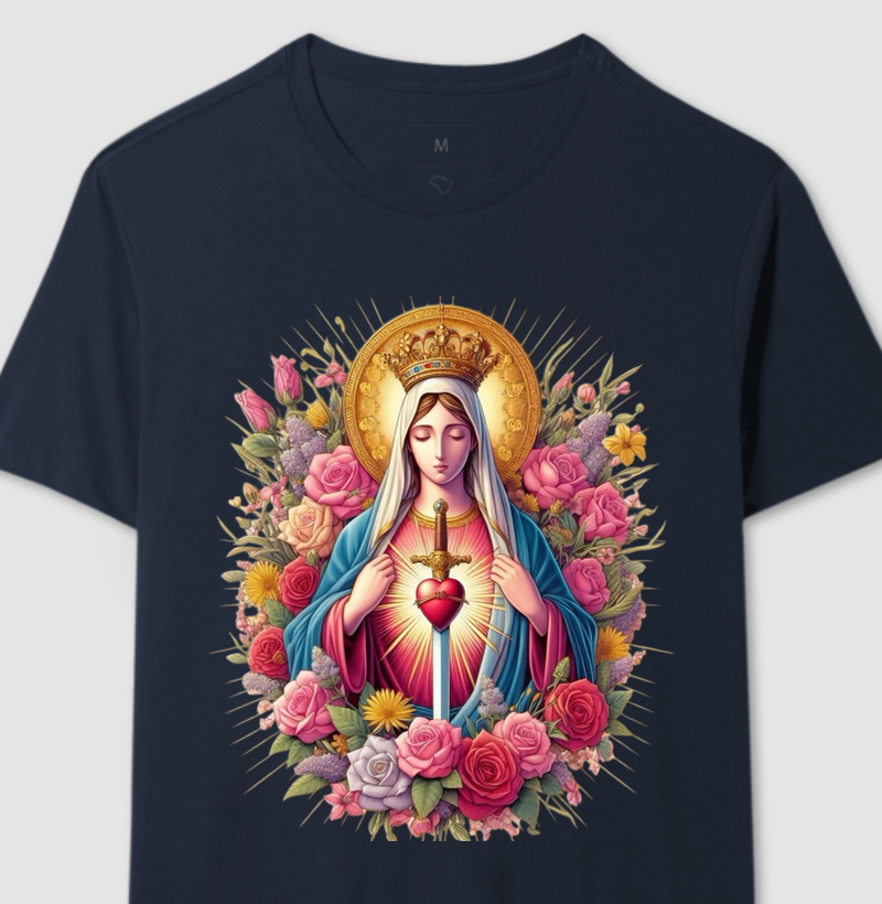 Camiseta Sagrado Coração de Maria