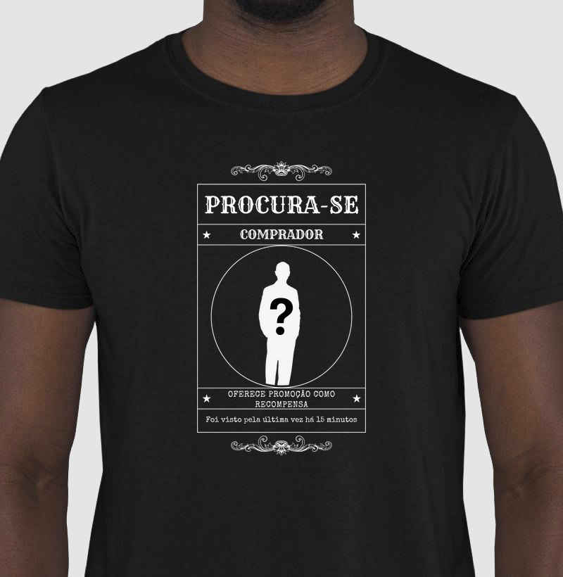 Camiseta Procura-se comprador fantasma