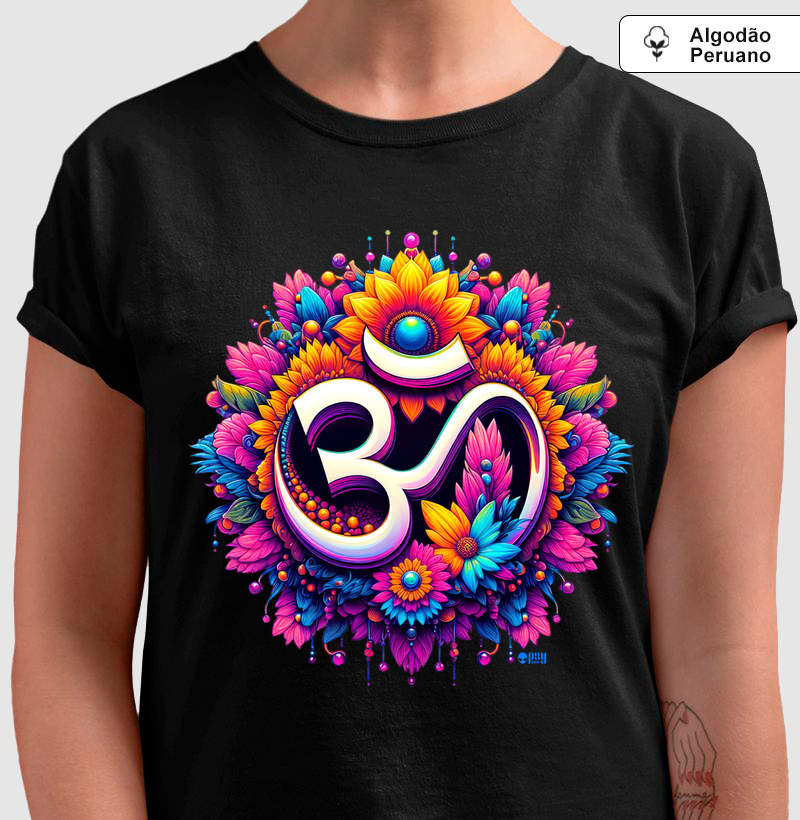 OM Floral Prateado