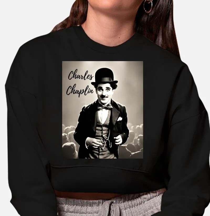 Moletom Cropped Charlie Chaplin 