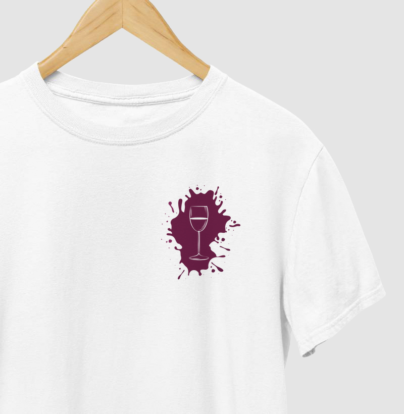 Camiseta Vinho Splash